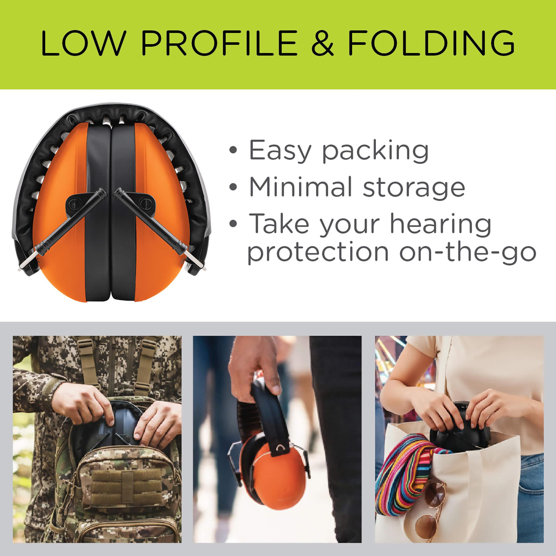 Passive Adult Low Profile Foldable Hearing Protection