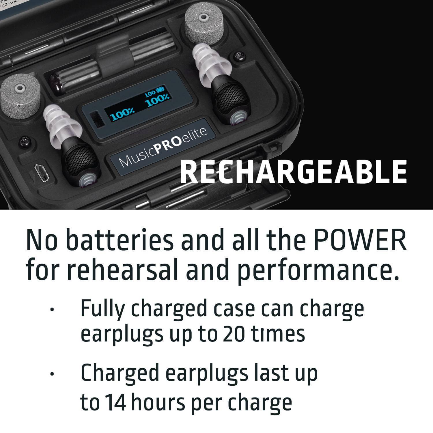 REEHARGEABLE No batteries and all the POWER for rehearsal and performance.