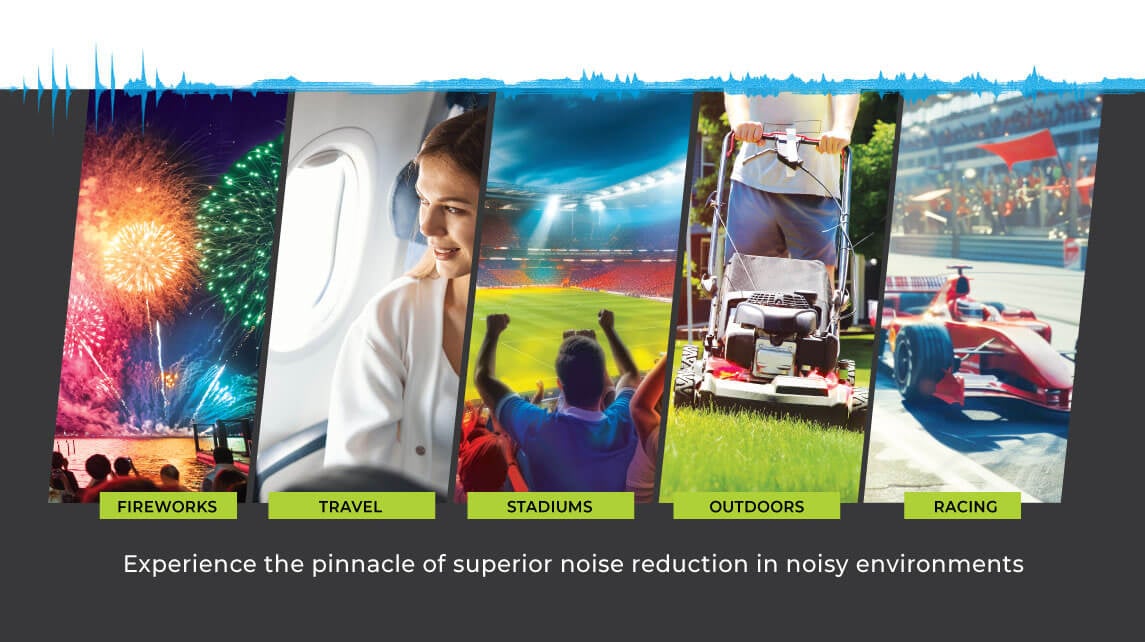 Experience the pinnacle of superior noise reduction in noisy environments