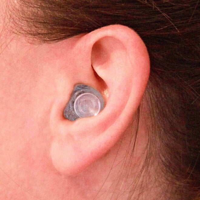 Custom musician earplugs by Etymotic on Ear