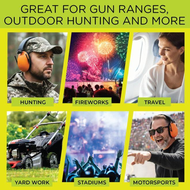 Great for gun ranges outdoor hunting and more!